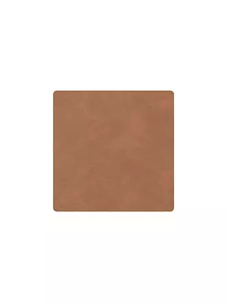LIND DNA | Leder-Untersetzer eckig Nupo 10x10cm Brown | 